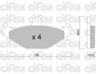 Комплект тормозных колодок, дисковый тормоз CIFAM купить