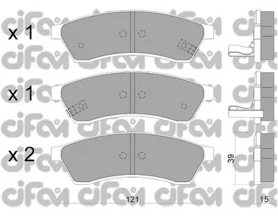 Комплект тормозных колодок, дисковый тормоз CIFAM купить