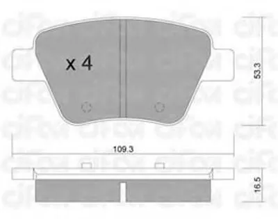 Комплект тормозных колодок, дисковый тормоз CIFAM купить