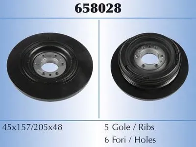 Ременный шкив, коленчатый вал MALÒ купить