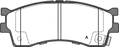 Комплект тормозных колодок, дисковый тормоз ADVANCE OPEN PARTS купить