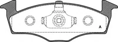 Комплект тормозных колодок, дисковый тормоз ADVANCE OPEN PARTS купить