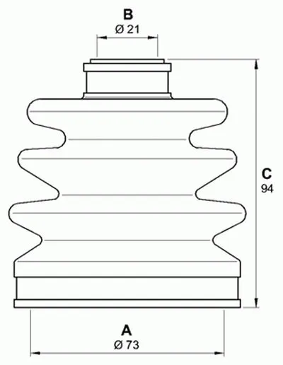 Комплект пылника, приводной вал SPIN OPEN PARTS купить
