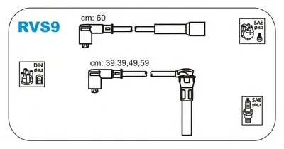 Комплект проводов зажигания JANMOR купить