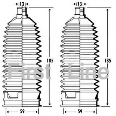 Пыльник, рулевое управление FIRST LINE купить