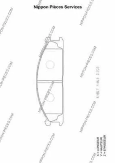 Комплект тормозных колодок, дисковый тормоз NPS купить