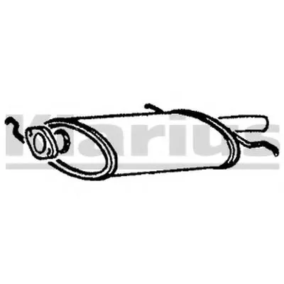 Глушитель выхлопных газов конечный KLARIUS купить