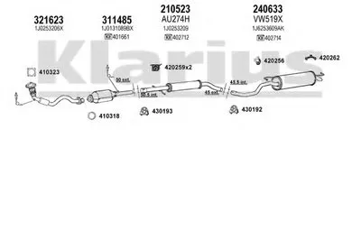 Система выпуска ОГ KLARIUS купить