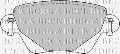 Комплект тормозных колодок, дисковый тормоз BORG & BECK купить