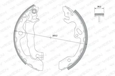 Комплект тормозных колодок WEEN купить