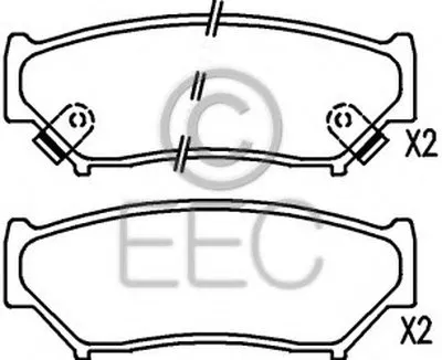 Комплект тормозных колодок, дисковый тормоз EEC купить