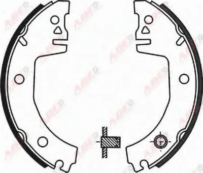 Комплект тормозных колодок ABE купить