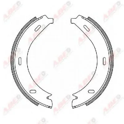 Комплект тормозных колодок, стояночная тормозная система ABE купить