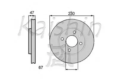 Тормозной диск KAISHIN купить