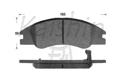 Комплект тормозных колодок, дисковый тормоз KAISHIN купить