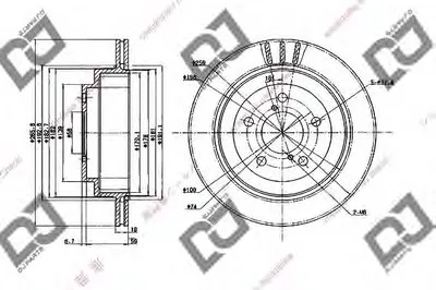 Тормозной диск DJ PARTS купить