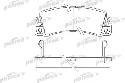 Комплект тормозных колодок, дисковый тормоз PATRON купить