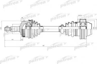 Приводной вал PATRON купить