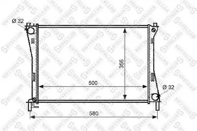 Радиатор, охлаждение двигателя STELLOX купить