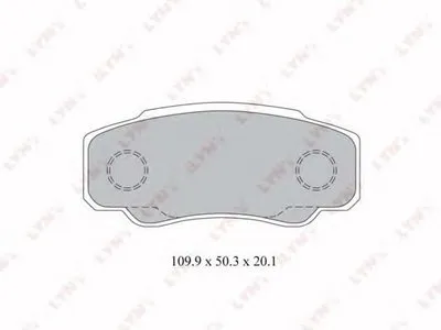 Комплект тормозных колодок, дисковый тормоз LYNXauto купить