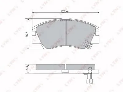 Комплект тормозных колодок, дисковый тормоз LYNXauto купить