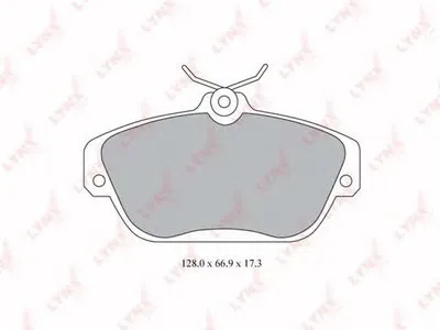 Комплект тормозных колодок, дисковый тормоз LYNXauto купить