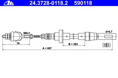 Тросик сцепления ATE купить