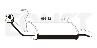 Глушитель выхлопных газов конечный ERNST купить