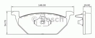Комплект тормозных колодок, дисковый тормоз BOSCH купить