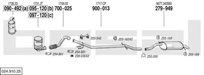 Система выпуска ОГ BOSAL купить
