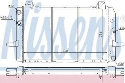 Радиатор, охлаждение двигателя NISSENS купить