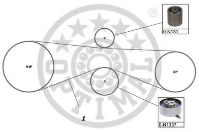 Комплект ремня ГРМ OPTIMAL купить