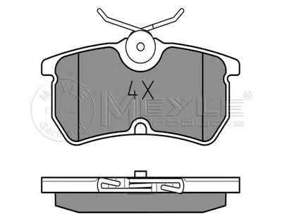 Комплект тормозных колодок, дисковый тормоз PLATINUM PAD MEYLE купить