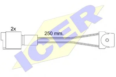 Сигнализатор, износ тормозных колодок ICER купить