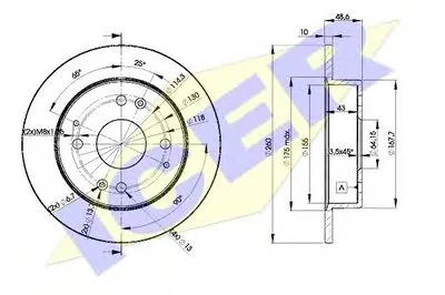 Тормозной диск ICER купить