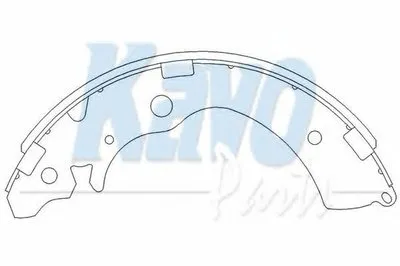 Комплект тормозных колодок KAVO PARTS купить