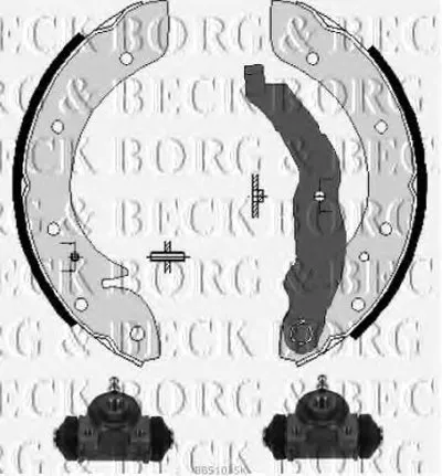 Комплект тормозных колодок BORG & BECK купить