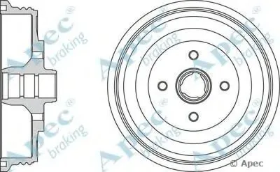 Тормозной барабан APEC braking купить