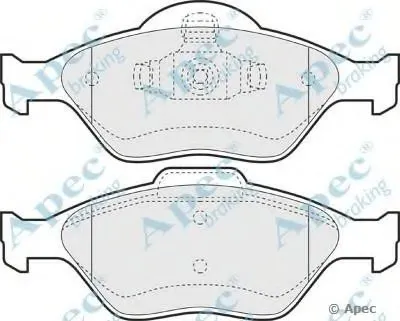 Комплект тормозных колодок, дисковый тормоз APEC braking купить