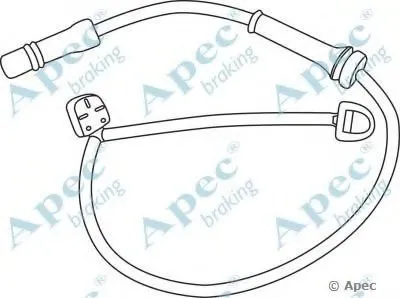 Указатель износа, накладка тормозной колодки APEC braking купить