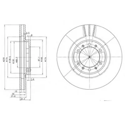 Тормозной диск DELPHI купить