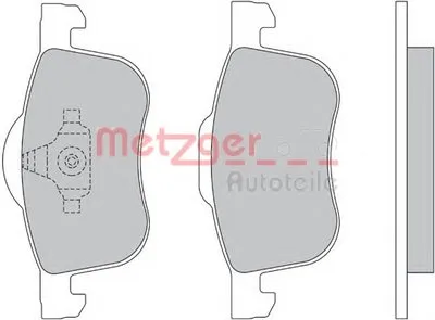 Комплект тормозных колодок, дисковый тормоз METZGER купить