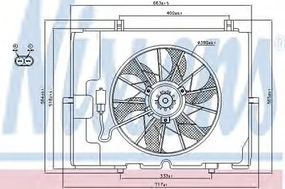 Вентилятор, охлаждение двигателя NISSENS купить