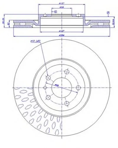 Тормозной диск HC CAR купить