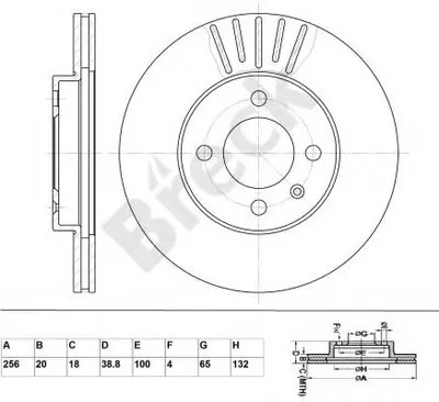 Тормозной диск BRECK купить
