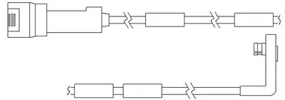 Сигнализатор, износ тормозных колодок KAWE купить