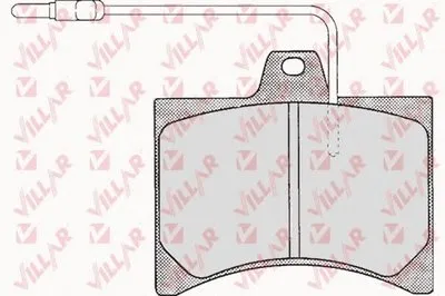 Комплект тормозных колодок, дисковый тормоз VILLAR купить