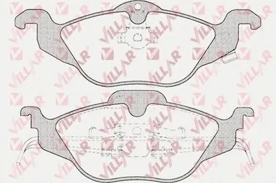 Комплект тормозных колодок, дисковый тормоз VILLAR купить