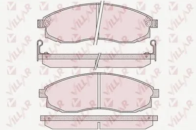 Комплект тормозных колодок, дисковый тормоз VILLAR купить