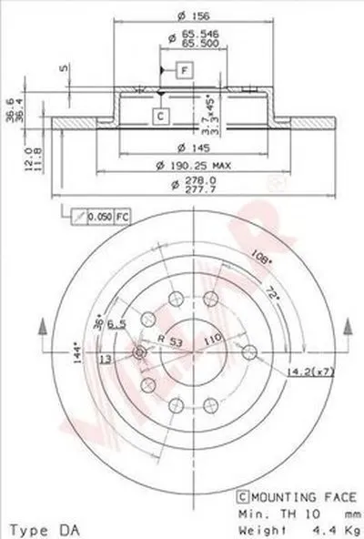 Тормозной диск COATED DISC LINE VILLAR купить